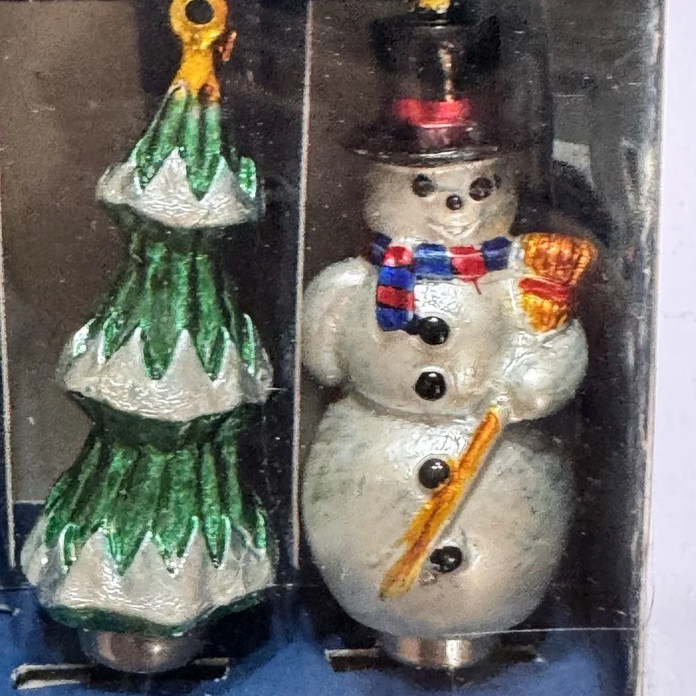 Set 4 Boston Warehouse Stainless Steel Knives Spreaders Christmas  Ornaments